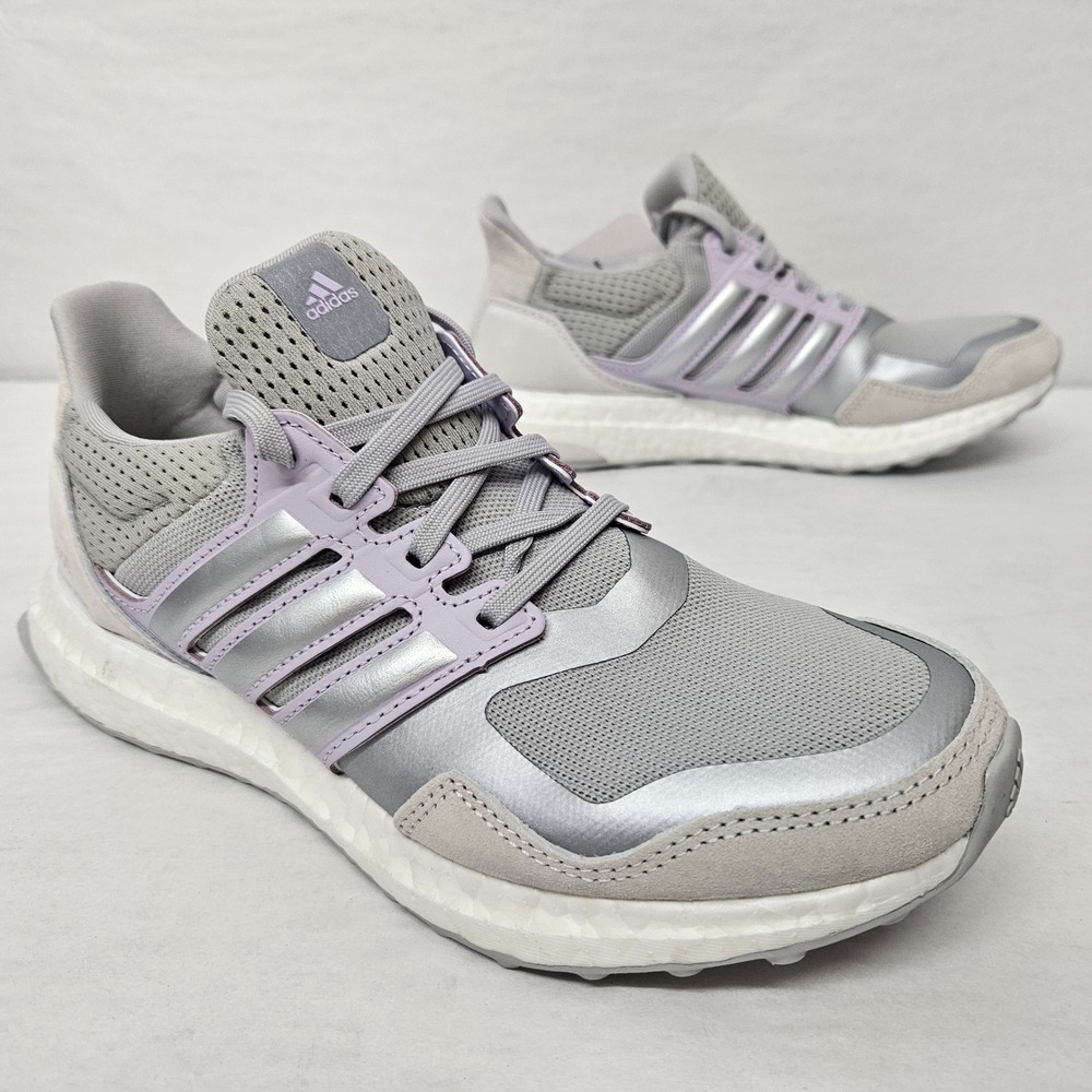 Adidas Ultraboost DNA S&L Running Shoes FW8390 Grey Silver Lavender Women Size 6